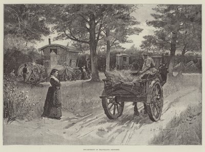 Encampment of Travelling Showmen by Henry Charles Seppings Wright